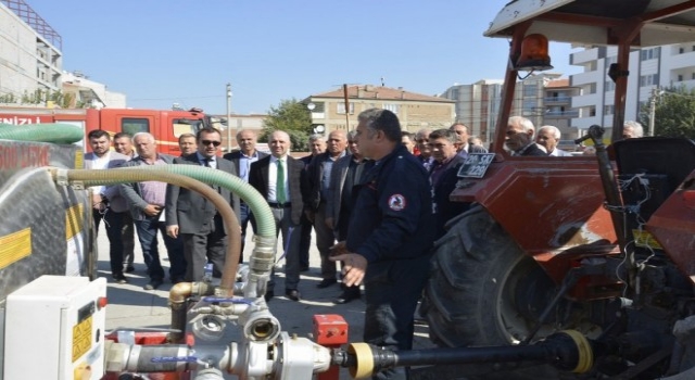 Büyükşehir İtfaiyeden Muhtarlara Yangın Eğitimi