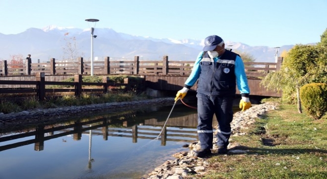 Merkezefendide İlaçlama Çalışmaları Devam Ediyor