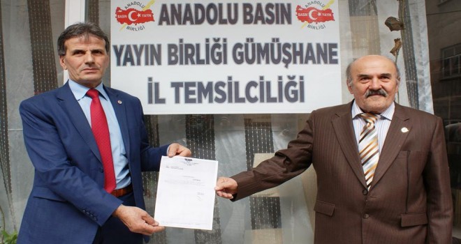 ANADOLU BASIN YAYIN BİRLİĞİ GÜMÜŞHANE İL TEMSİLCİLİĞİ TÖRENLE AÇILDI..