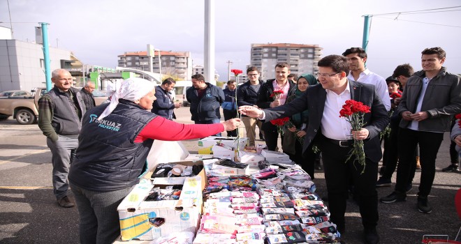 MERKEZEFENDİLİ OKUL BAŞKANLARINDAN ÜRETEN KADINLARA SÜRPRİZ