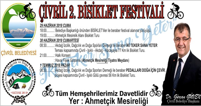 ÇİVRİL'DE BİSİKLET FESTİVALİ