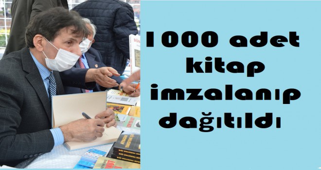 1000 adet kitap dağıtıldı