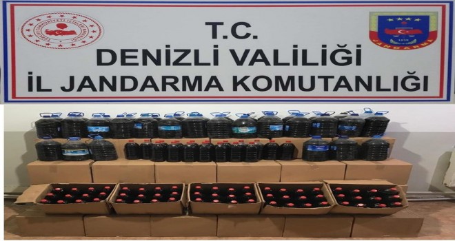 DENİZLİ'DE KAÇAK İÇKİ OPERASYONU