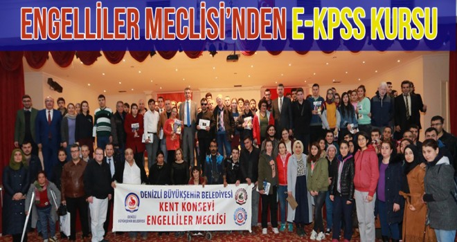 Engelliler Meclisi'nden ücretsiz E-KPSS kursu