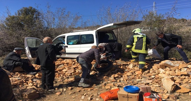 BEKİLLİ'DE KARI KOCA KAZADA YARALANDI