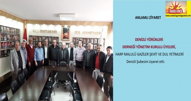 YÖRÜKLER DERNEĞİNDEN ANLAMLI ZİYARET